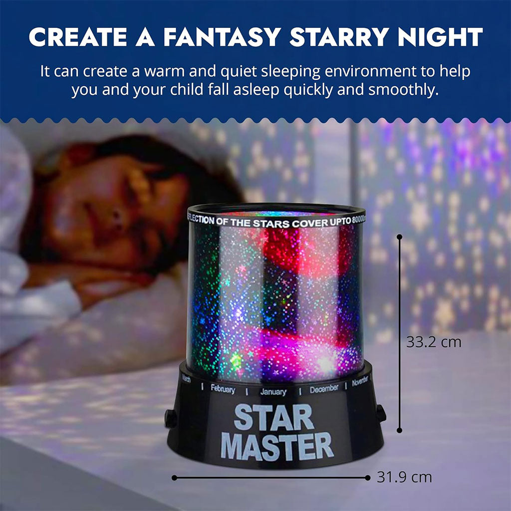 Star Master Veilleuse Galaxy et Projecteur d’étoiles – جهاز عرض النجوم
