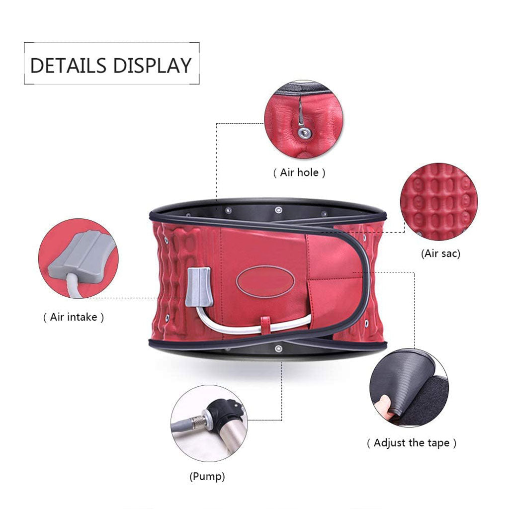 STARICARE Ceinture de décompression Gonflable avec 28 colonnes d’air et pompe- حزام شد الظهر قابل للنفخ