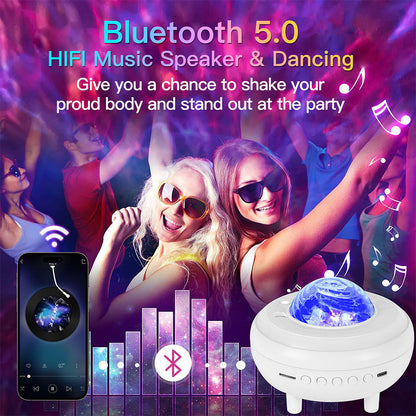Enceinte Bluetooth et Projecteur de Galaxie 2en1 avec Effet NEBULA- مكبر صوت بلوتوث