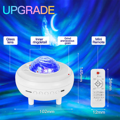 Enceinte Bluetooth et Projecteur de Galaxie 2en1 avec Effet NEBULA- مكبر صوت بلوتوث