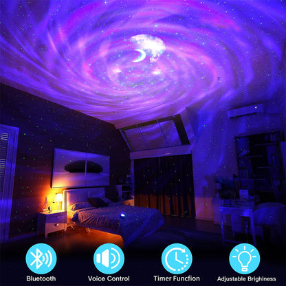 Enceinte Bluetooth et Projecteur de Galaxie 2en1 avec Effet NEBULA- مكبر صوت بلوتوث