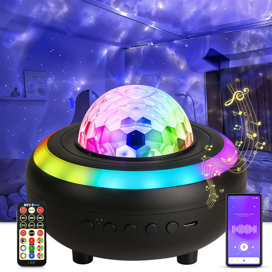 Enceinte Bluetooth et Projecteur de Galaxie 2en1 avec Effet NEBULA- مكبر صوت بلوتوث تنزوت