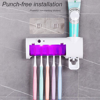 Stérilisateur et Porte-Brosse À Dents 2en1 – حامل فرش الأسنان ومعقم