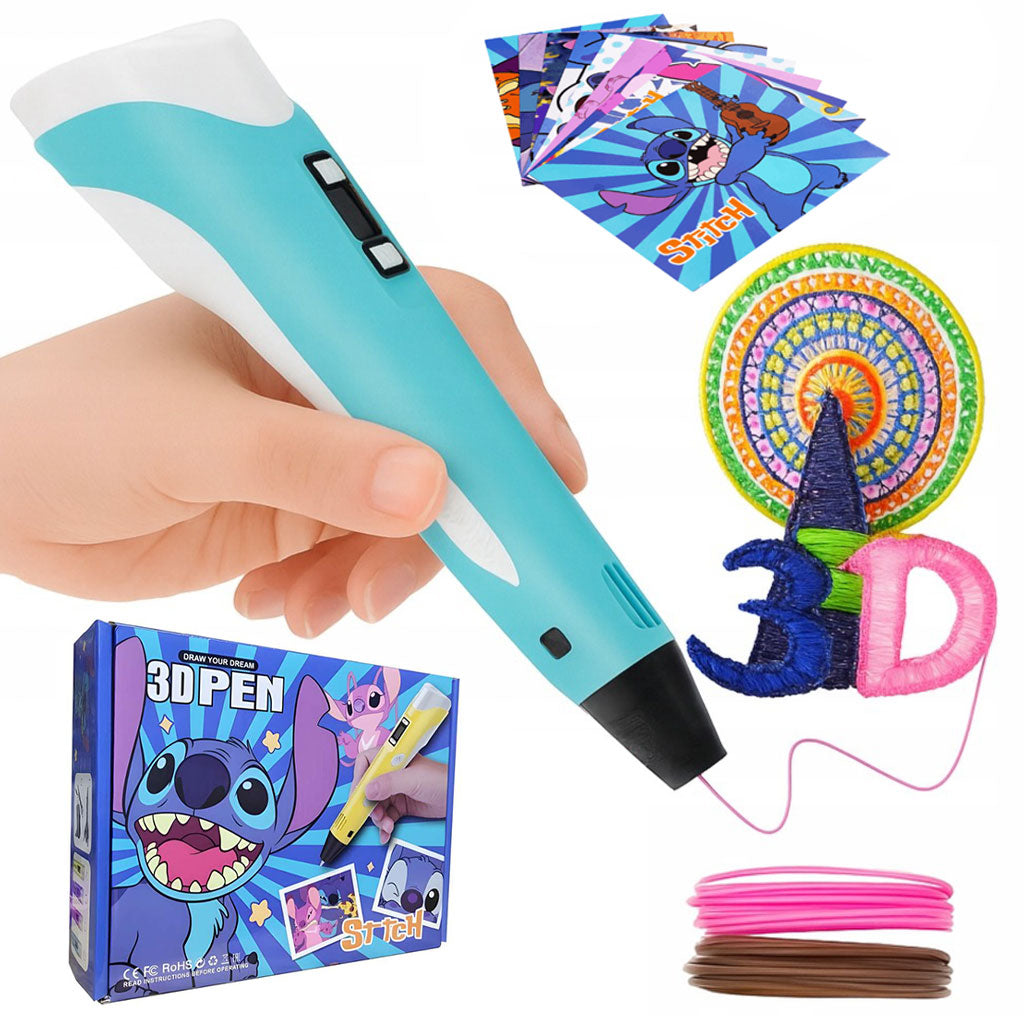 Stylo 3D Graffiti pour Enfants avec Recharges de Filament – قلم رسم ثلاثي الأبعاد للأطفال تنزوت
