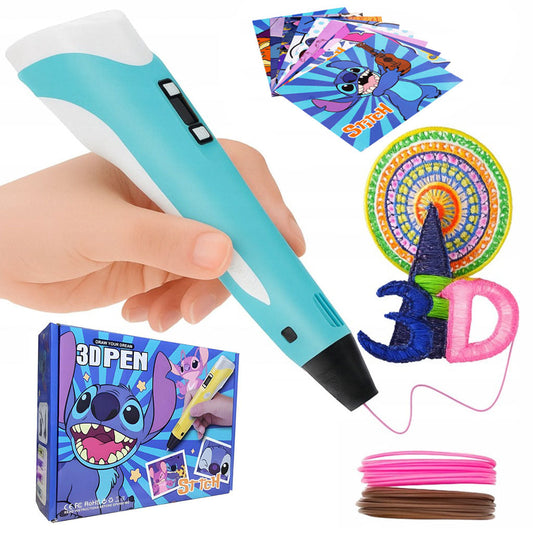 Stylo 3D Graffiti pour Enfants avec Recharges de Filament – قلم رسم ثلاثي الأبعاد للأطفال تنزوت