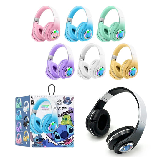 Casque Audio Design Stitch pour Enfants avec Connexion Bluetooth, USB et Carte TF – سماعات رأس للأطفال ستيتش تنزوت