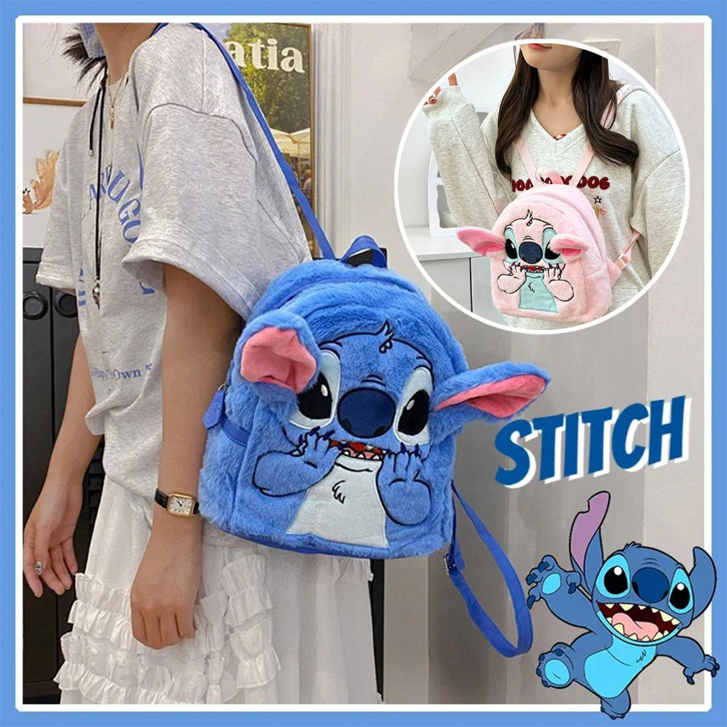 Mini Sac à dos en Peluche Dessin Animé Stitch Kawaii – محفظة ظهر مصغرة تنزوت