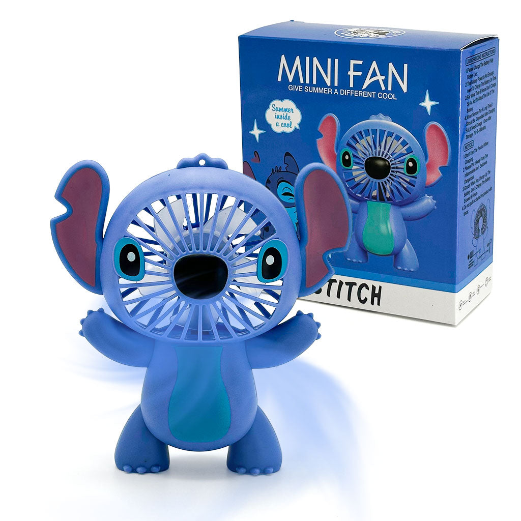 Mini Ventilateur USB Stitch – Design Mignon et Fonctionnel – مروحة محمولة تنزوت