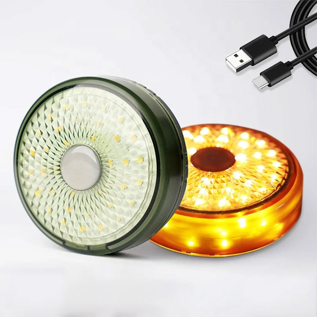 Lumière de camping LED multifonctionnelle, chargeur USB, chaîne d'atmosphère colorée