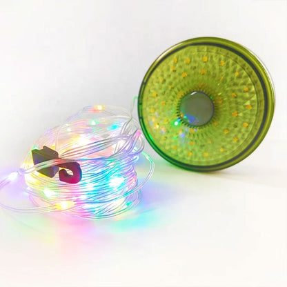 Lumière de camping LED multifonctionnelle, chargeur USB, chaîne d'atmosphère colorée