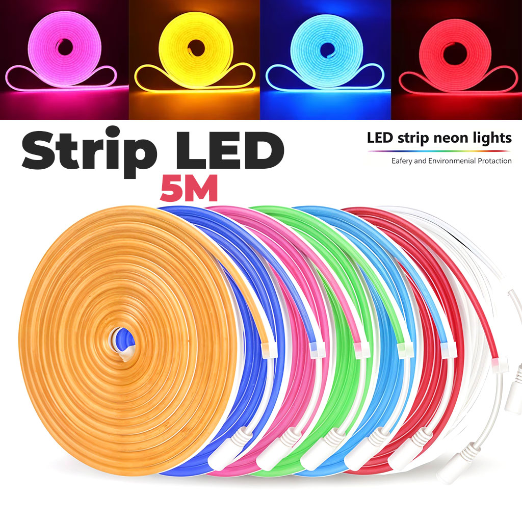 Strip LED 5M Multicolor Effet Neon - شريط إضاءة ملون تنزوت