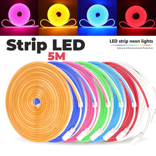 Strip LED 5M Multicolor Effet Neon - شريط إضاءة ملون تنزوت