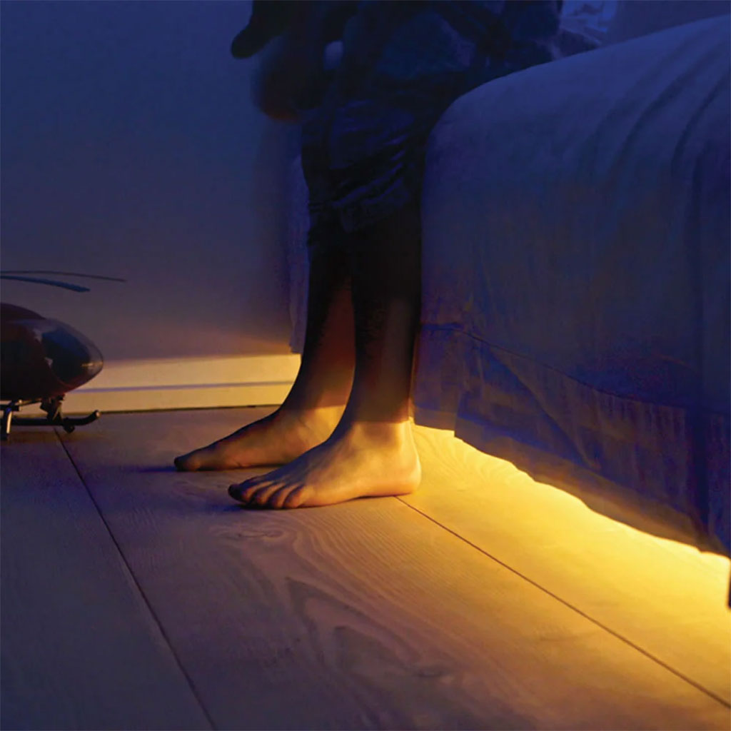 Bande LED lumineuse à détecteur de mouvement pour lit 3000K lumière chaude App Control