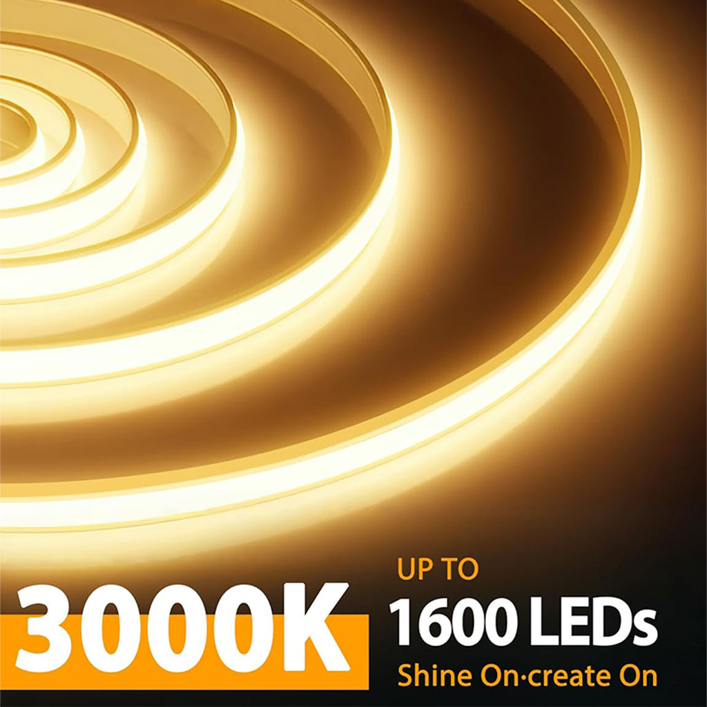 Bande LED lumineuse à détecteur de mouvement pour lit 3000K lumière chaude App Control