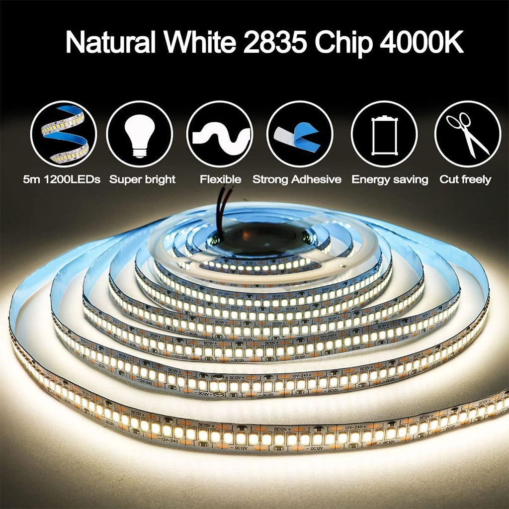 Bande LED lumineuse à détecteur de mouvement pour lit 4000K lumière blanc App Control