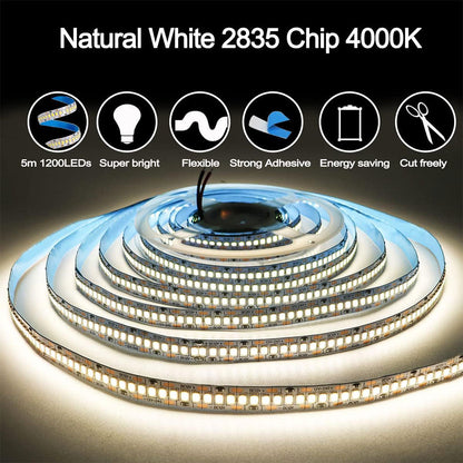 Bande LED lumineuse à détecteur de mouvement pour lit 4000K lumière blanc App Control