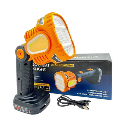 Lampe torche LED Rechargeable USB avec COB Lumière d’urgence – مصباح عالي السطوع