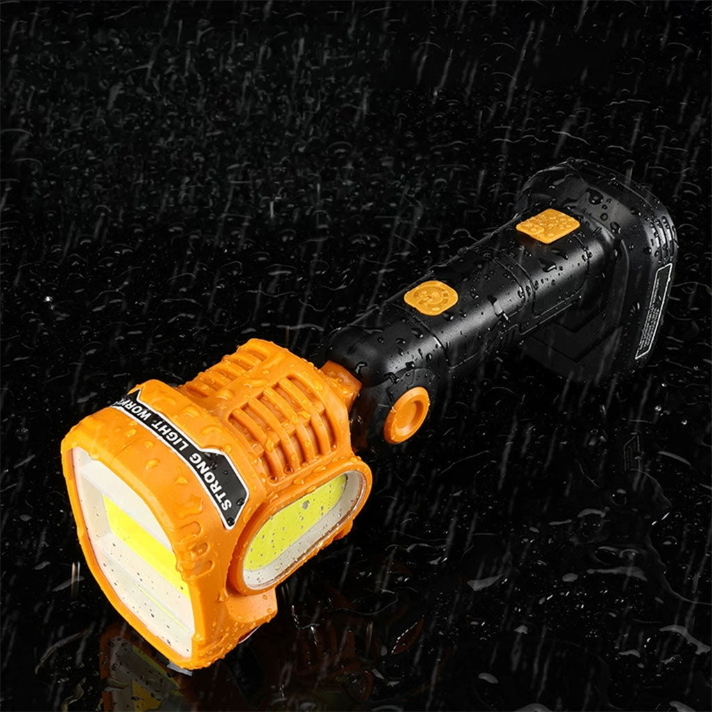 Lampe torche LED Rechargeable USB avec COB Lumière d’urgence – مصباح عالي السطوع