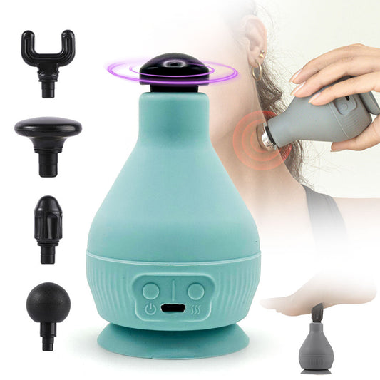 Appareil de Massage Rechargeable Portatif avec 5 Têtes Interchangeables – جهاز تدليك محمول قابل للتثبيت تنزوت