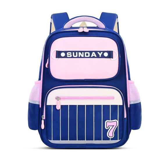 Sac à Dos Scolaire pour Enfants SUNDAY Rose et Bleu – حقيبة ظهر مدرسية للأطفال وردي وأزرق تنزوت