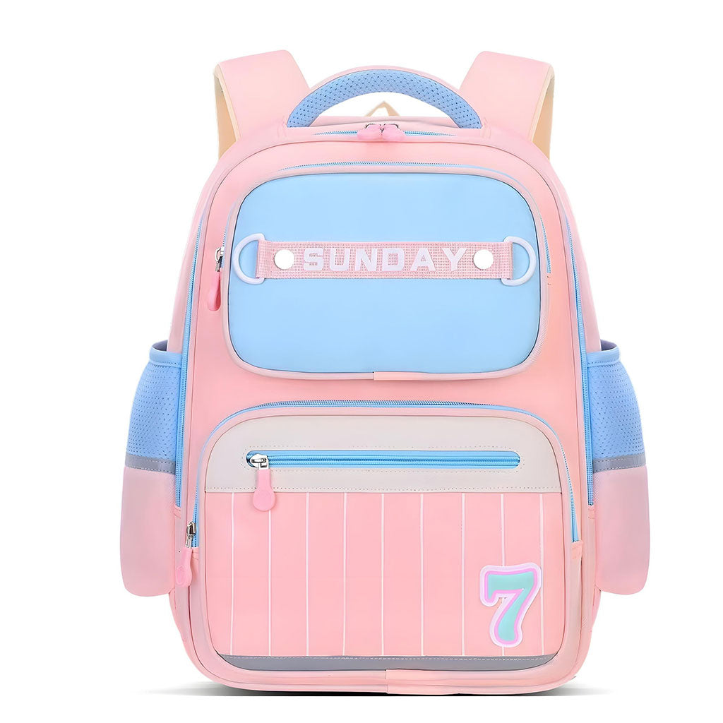 Sac à Dos Scolaire pour Enfants SUNDAY Rose – حقيبة ظهر مدرسية للأطفال وردي تنزوت