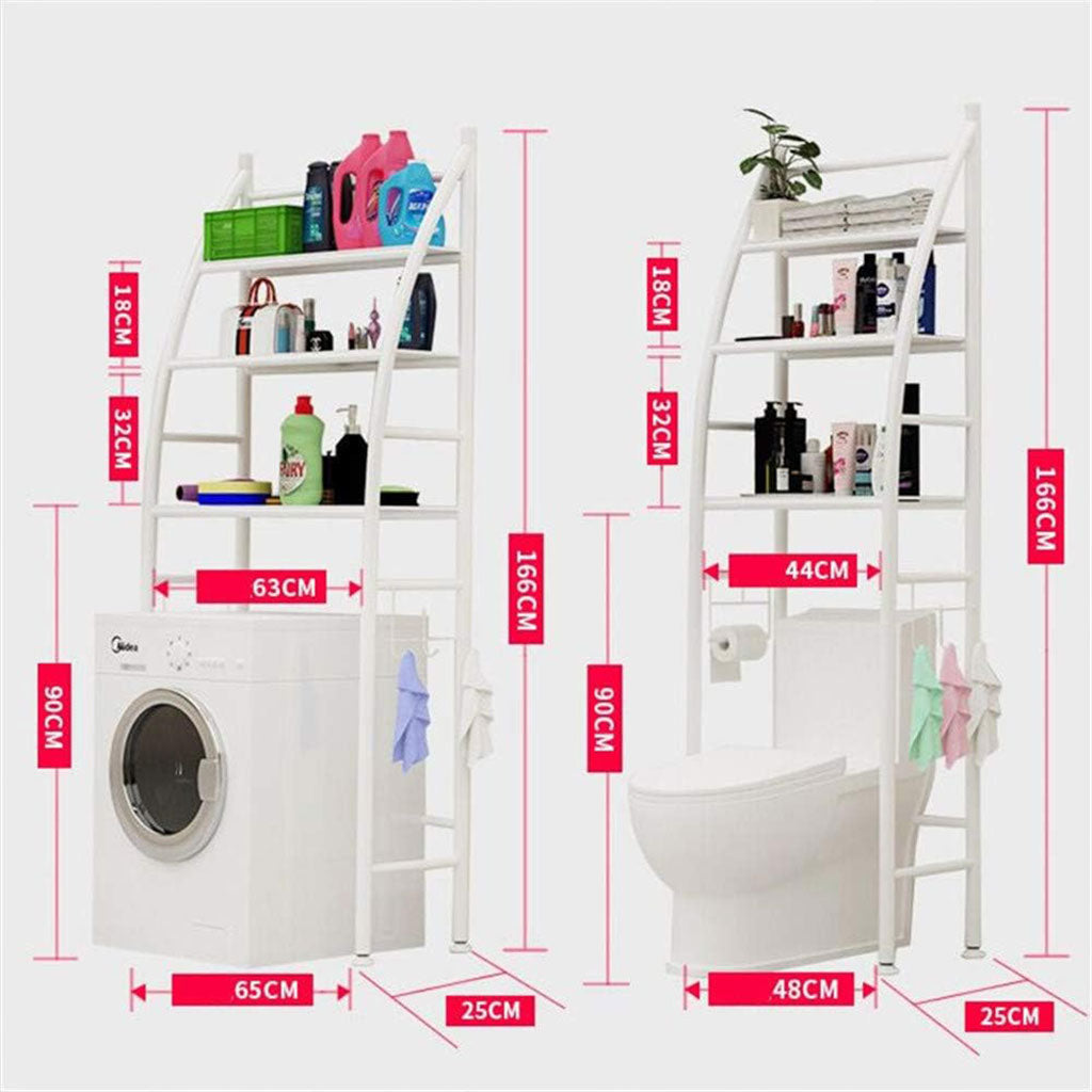 Étagère de rangement en métal à 3 couches pour Salle de Bain