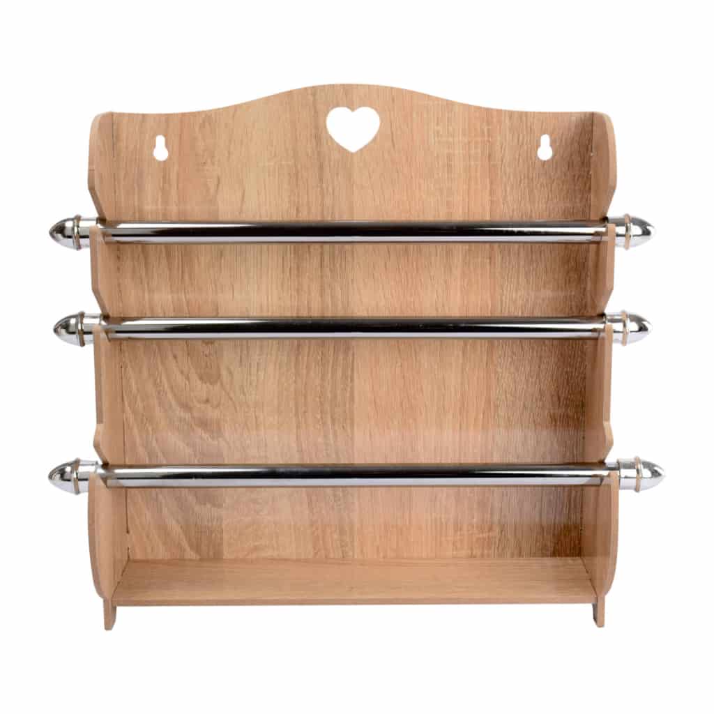 Pack Cuisine 2en1 Avec Porte Papier et Porte Pain en Bois MDF
