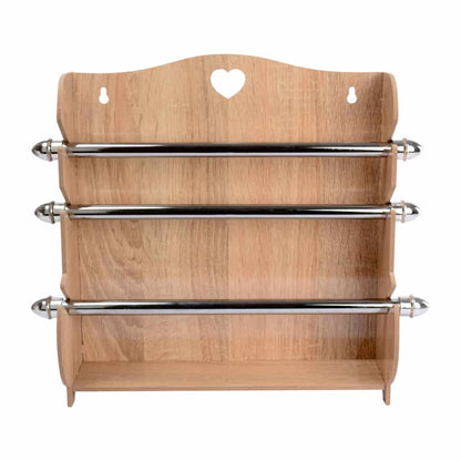 Pack Cuisine 2en1 Avec Porte Papier et Porte Pain en Bois MDF