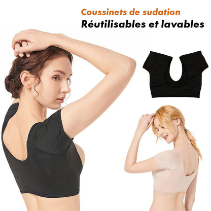 Coussinets de sudation en forme de t-shirt Réutilisables et lavables Pour les aisselles - وسادات عرق على شكل قميص قابلة لإعادة الاستخدام تنزوت