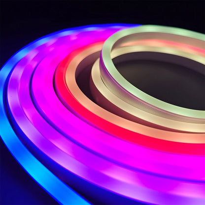 Bande lumineuse néon RGB 3M Flexible et étanche avec télécommande APP Control