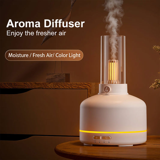 Humidificateur de style vintage avec aromathérapie et veilleuse USB T31 – معطر جو - تنزوت