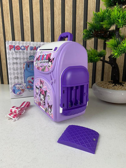 Tirelire Intelligente pour Enfants en forme de sac à dos Avec verrouillage par empreinte digitale – حصالة النقود الذكية على شكل حقيبة ظهر عصرية تجمع بين المرح والأمان