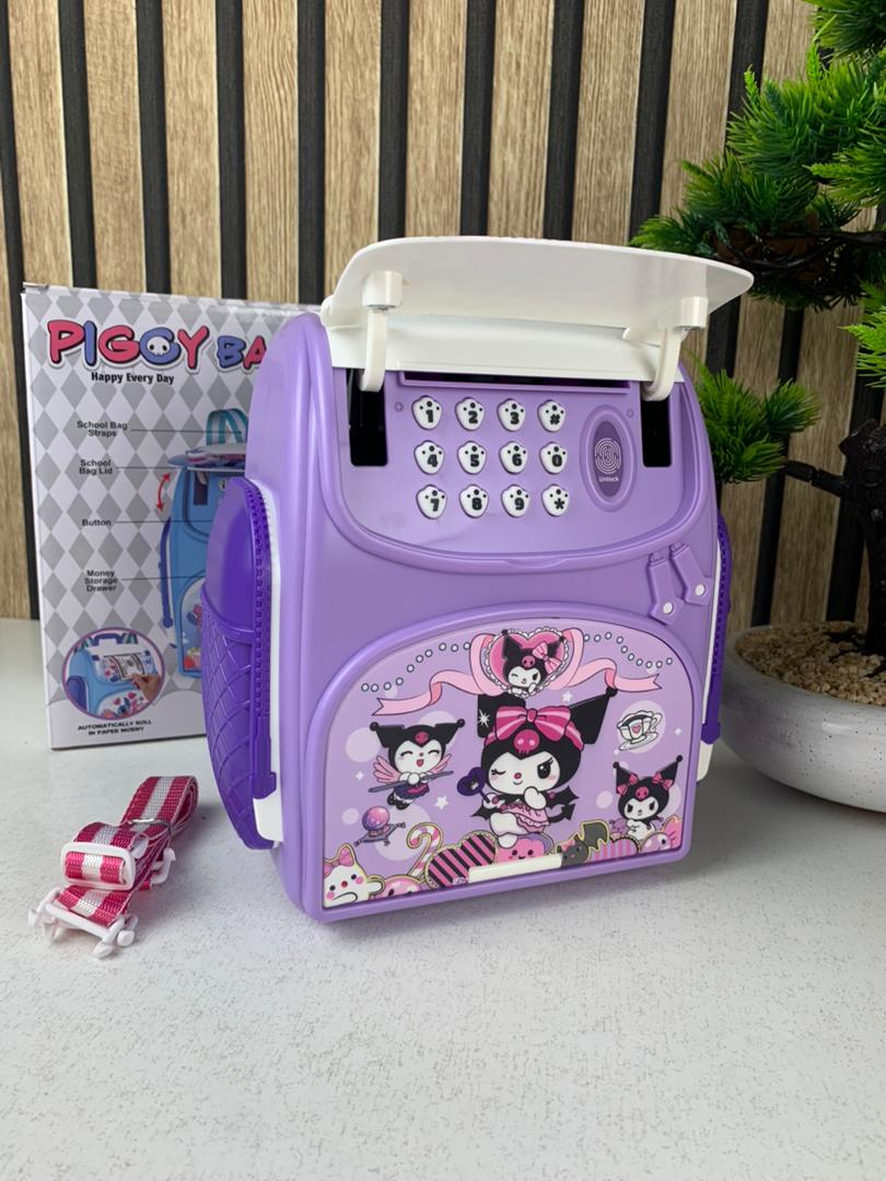 Tirelire Intelligente pour Enfants en forme de sac à dos Avec verrouillage par empreinte digitale – حصالة النقود الذكية على شكل حقيبة ظهر عصرية تجمع بين المرح والأمان