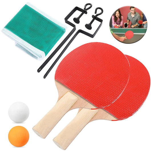 Ensembles Raquettes de tennis de table pingpong avec 2 Balles تنزوت