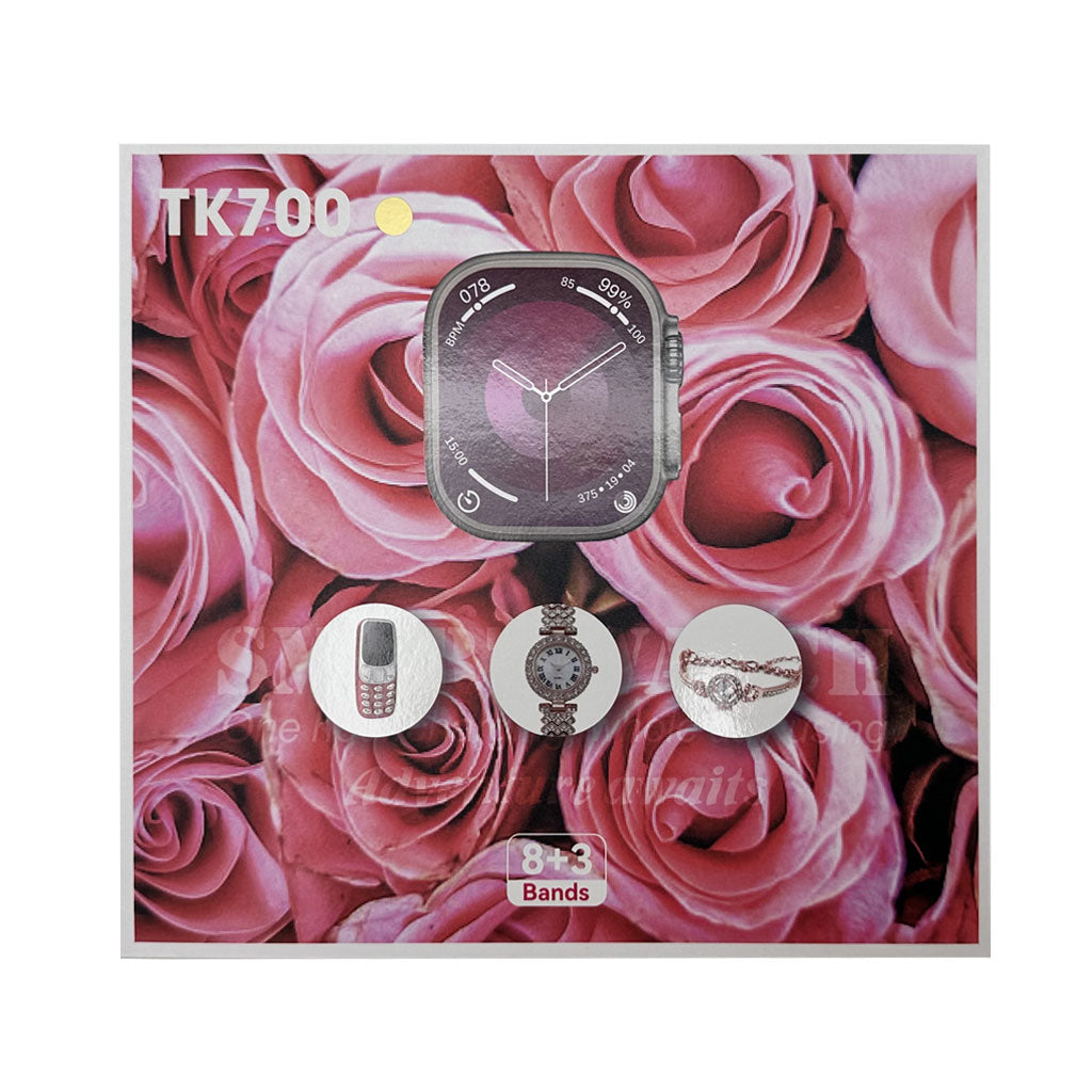 Pack Smartwatch Ultra X2 avec 7 Bracelets Montre pour Femmes – طقم ساعة ذكية وساعة نسائية مع هاتف حجم صغير