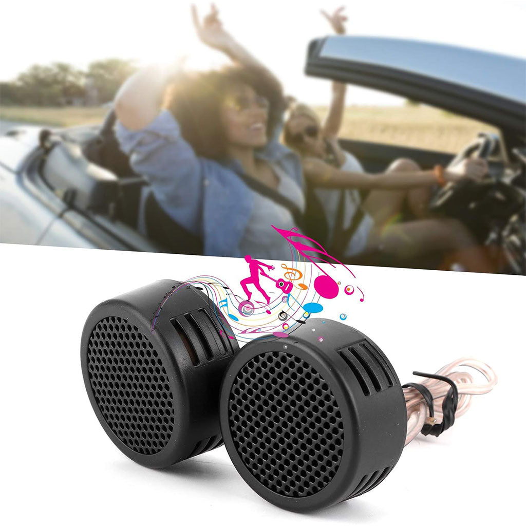 Haut-parleur tweeter noir pour voiture 12 V 500 W