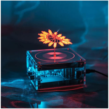 Bluetooth Mini Music Tesla Coil Kit,10 Cm Solid State Touchable Artificial Lightning