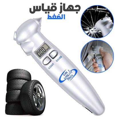 Manomètre Numérique Professionnel 4en1 pour Pneus – جهاز قياس الضغط للعجلات - تنزوت