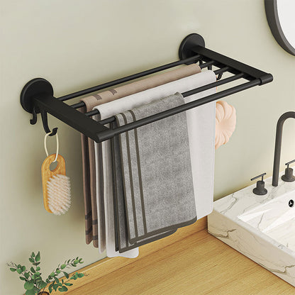 Porte-serviettes mural Sans perçage multifonctionnel – رف حمام