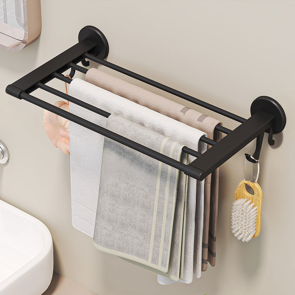 Porte-serviettes mural Sans perçage multifonctionnel – رف حمام تنزوت