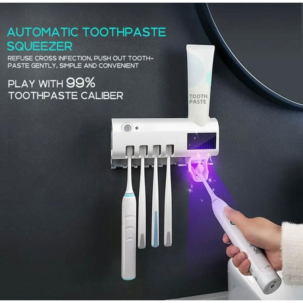 Support de Brosse à Dents UV avec Distributeur Dentifrice