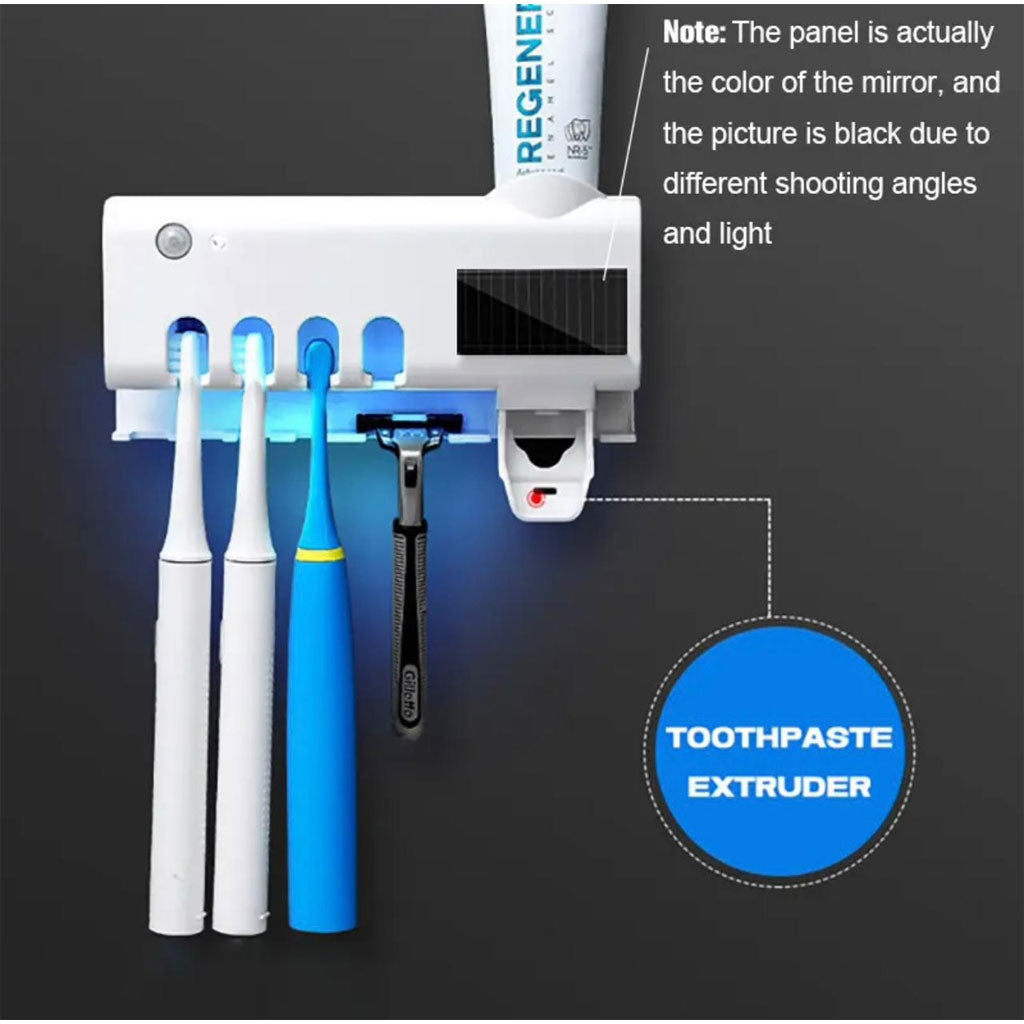 Support de Brosse à Dents UV avec Distributeur Dentifrice