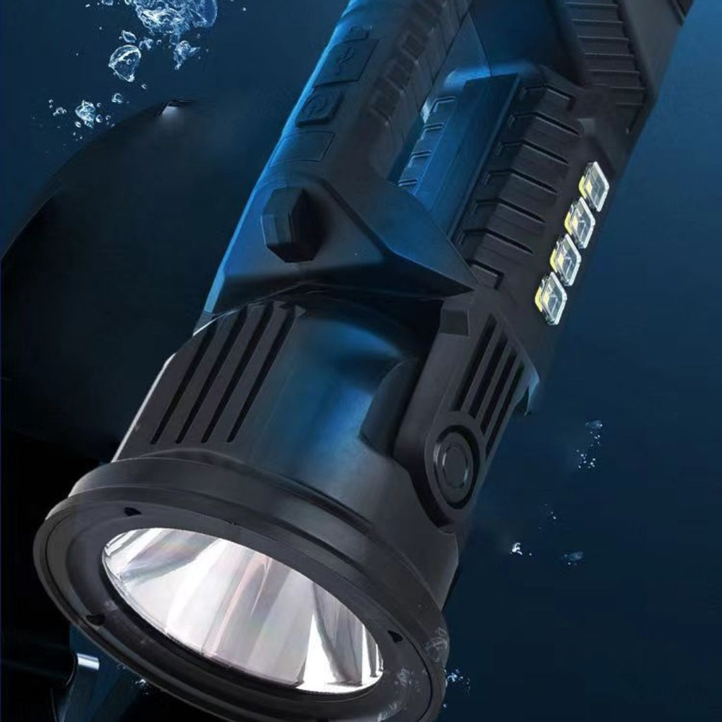 Lampe Torche LED rechargeable 6000 lumens super lumineuse 4 modes IPX5 étanche