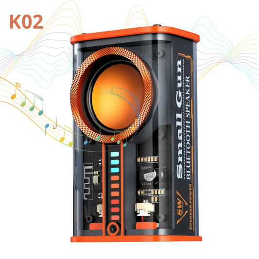K07 Haut-parleurs compatible Bluetooth 5.0 Transparent sans fil USB 3 LED تنزوت