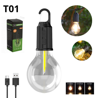 Lampe de Camping Portable étanche rechargeable 3 modes d'éclairage T01 تنزوت