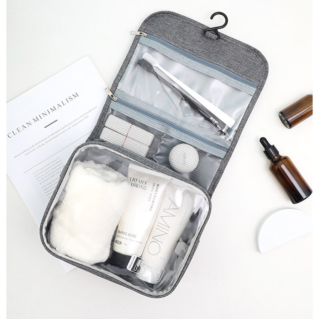 Trousse de Toilette de Voyage à Suspendre, Imperméable et Légère, Grande Capacité