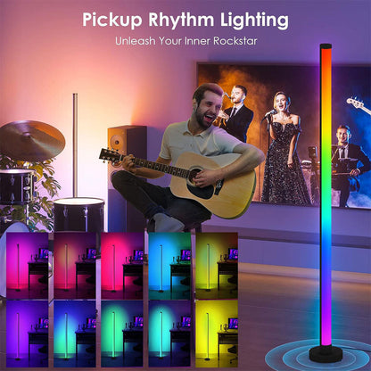 Lampadaire d’Angle LED RGB à Intensité Variable – مصباح ملون للديكور