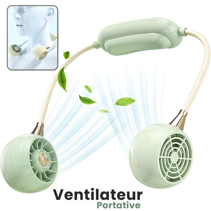 Ventilateur De Cou Rechargeable À 3 Vitesses DM68A – مروحة عنق تنزوت