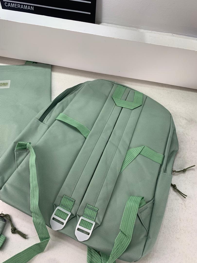 Ensemble de sacs d’école Kawai pour adolescents 4Pcs Guiyu V4 Vert – محفظة 4 قطع كاواي أخضر
