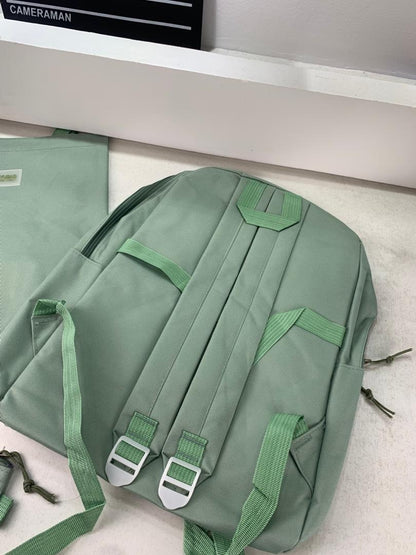 Ensemble de sacs d’école Kawai pour adolescents 4Pcs Guiyu V4 Vert – محفظة 4 قطع كاواي أخضر